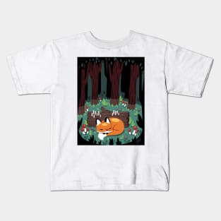 (Greeting Card) Resting Place for a Sleepy Fox Kids T-Shirt